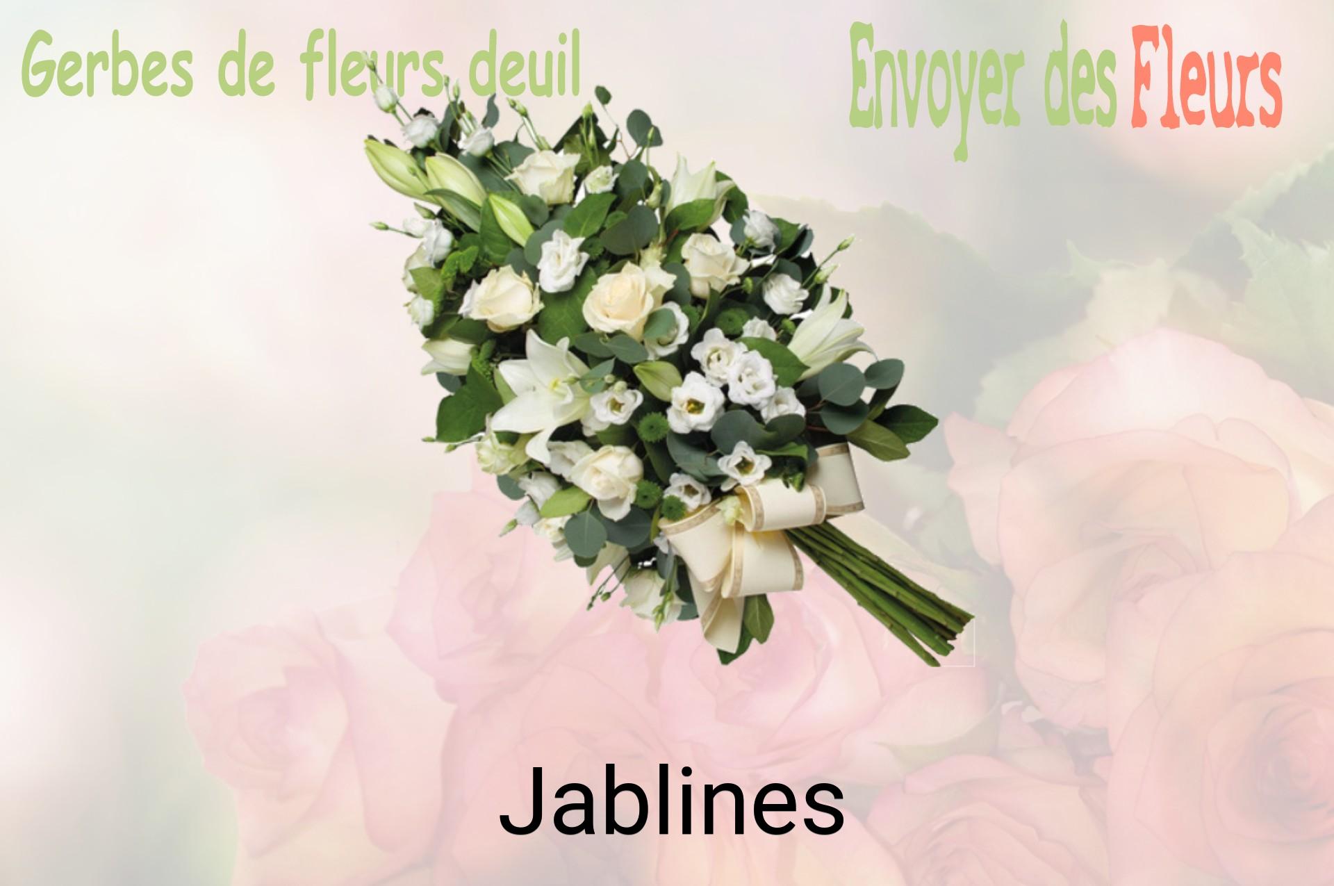 Gerbe de fleurs de deuil livrée à Jablines